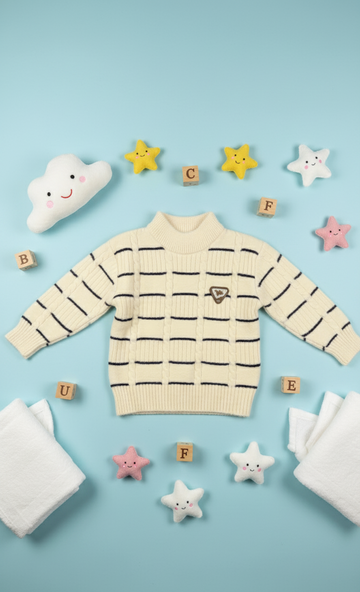Kids Cozy Cable Knit Sweater