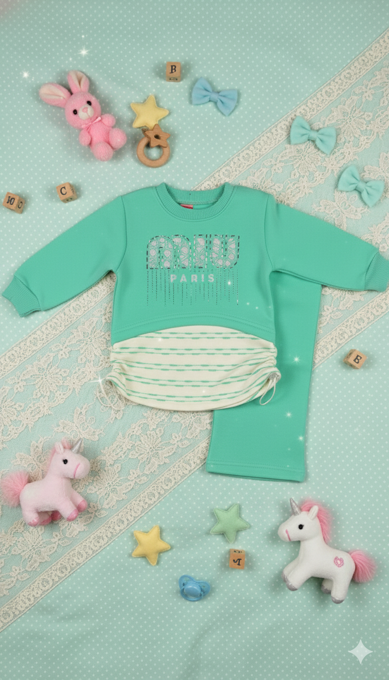 Girls' Cozy Fleece Suit Set