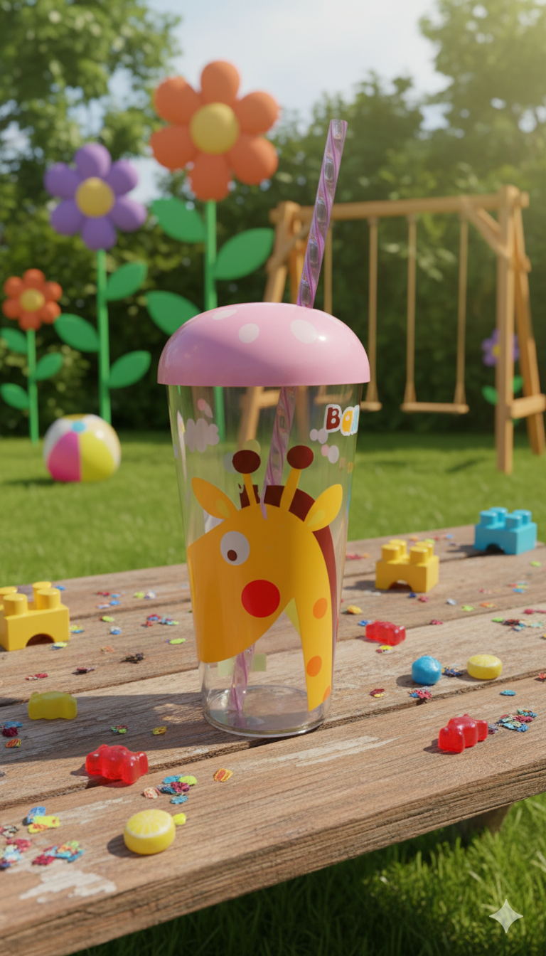 Playful Children's Giraffe Cup