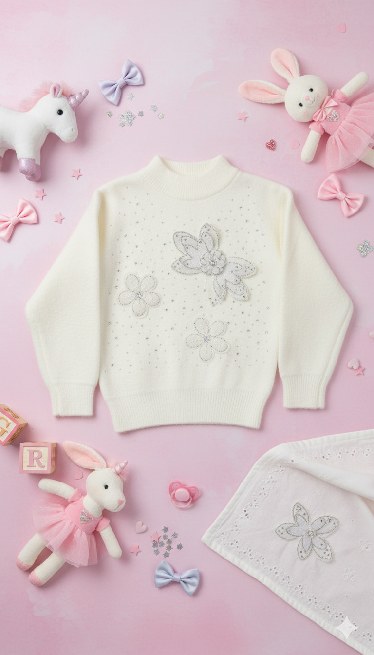 Baby Girl's Embellished Sweater