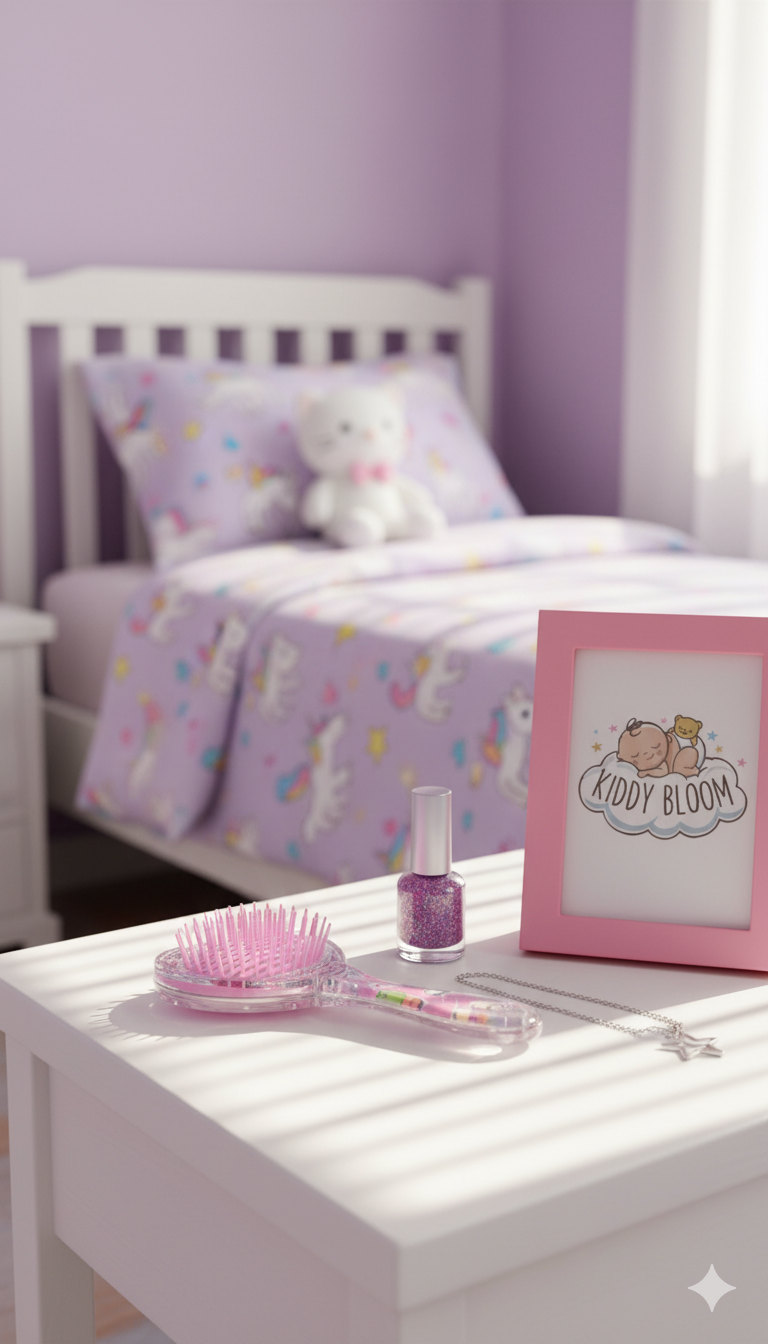 Child's Pink Glitter Hairbrush