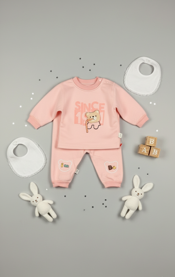 Peach Pink Top & Pants Set