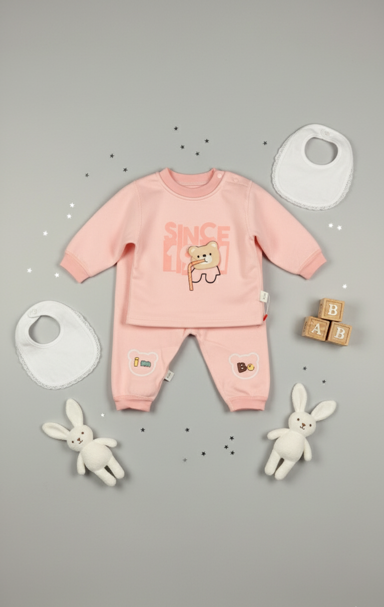 Peach Pink Top & Pants Set