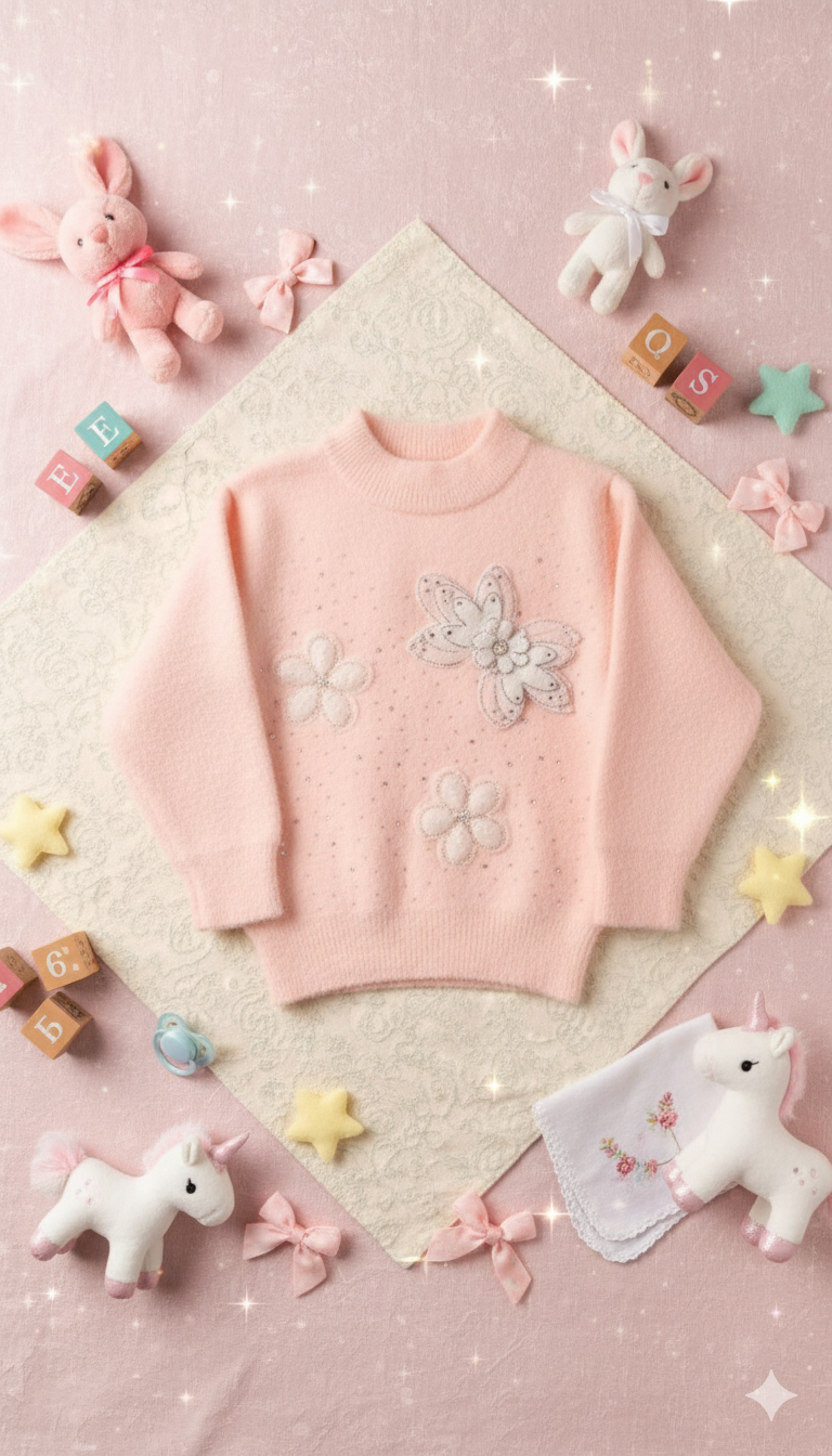 Baby Girl's Embellished Sweater