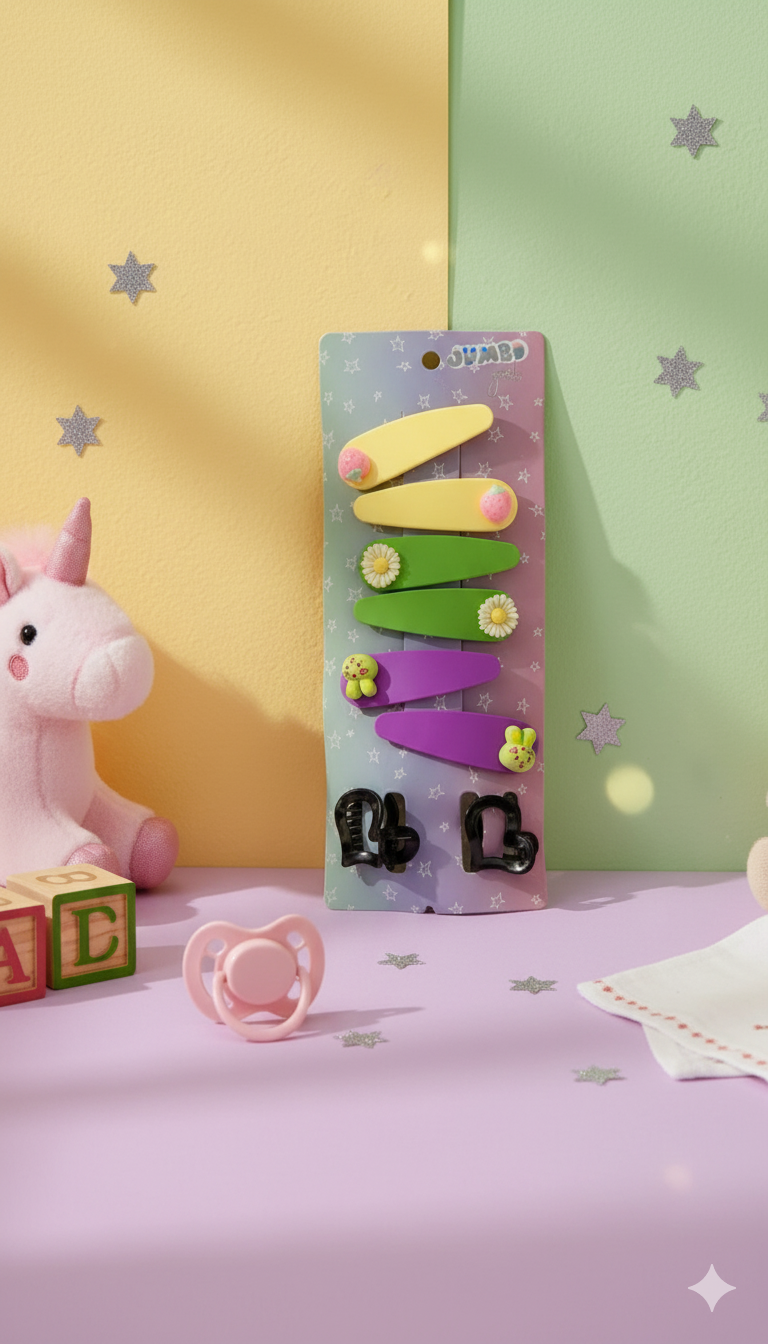 Whimsical Children's Hair Clip Assortment