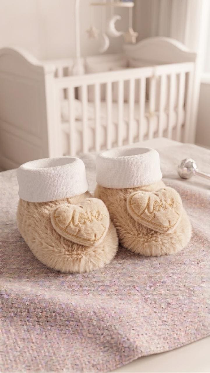 Premium Imported Winter Fleece Booties For New Born