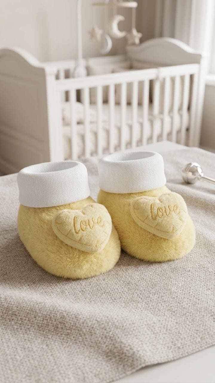 Premium Imported Winter Fleece Booties For New Born