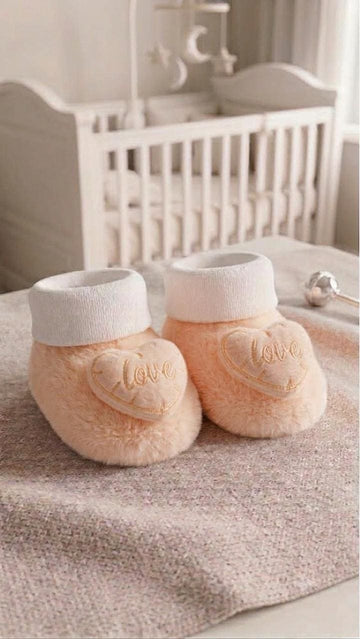 Premium Imported Winter Fleece Booties For New Born