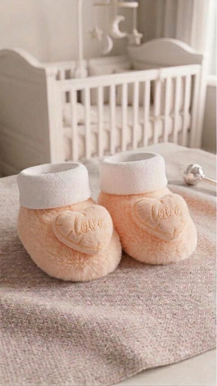 Premium Imported Winter Fleece Booties For New Born