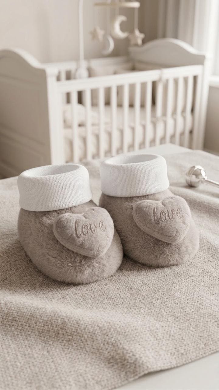 Premium Imported Winter Fleece Booties For New Born