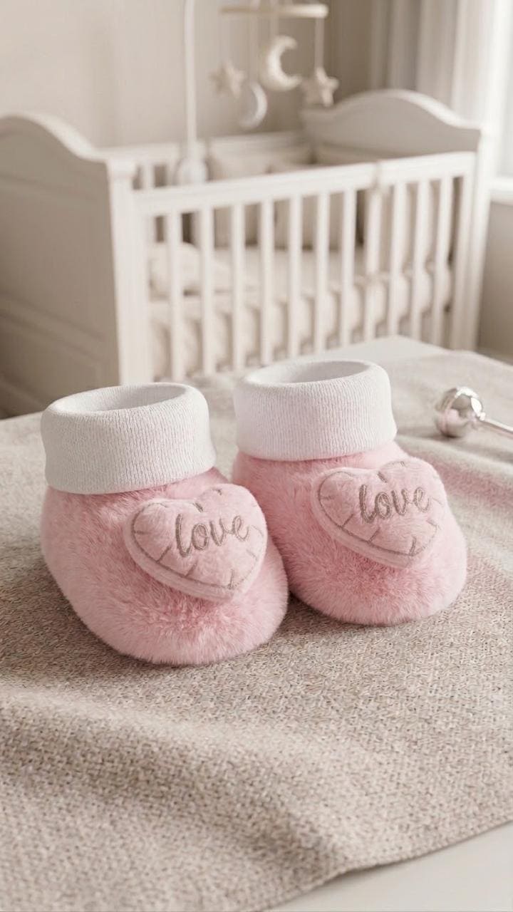 Premium Imported Winter Fleece Booties For New Born