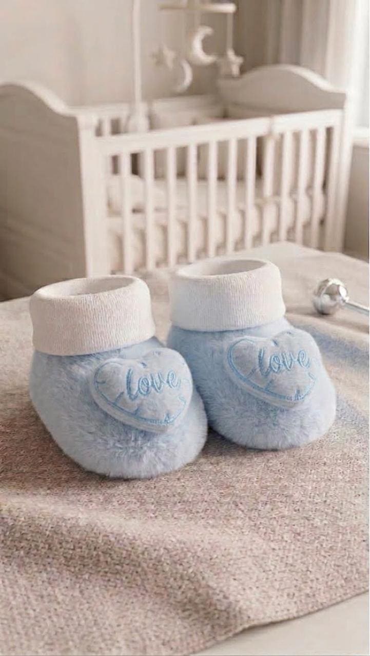 Premium Imported Winter Fleece Booties For New Born