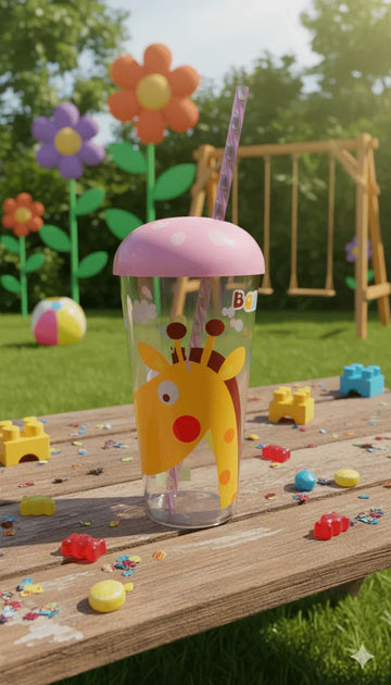 Playful Children's Giraffe Cup